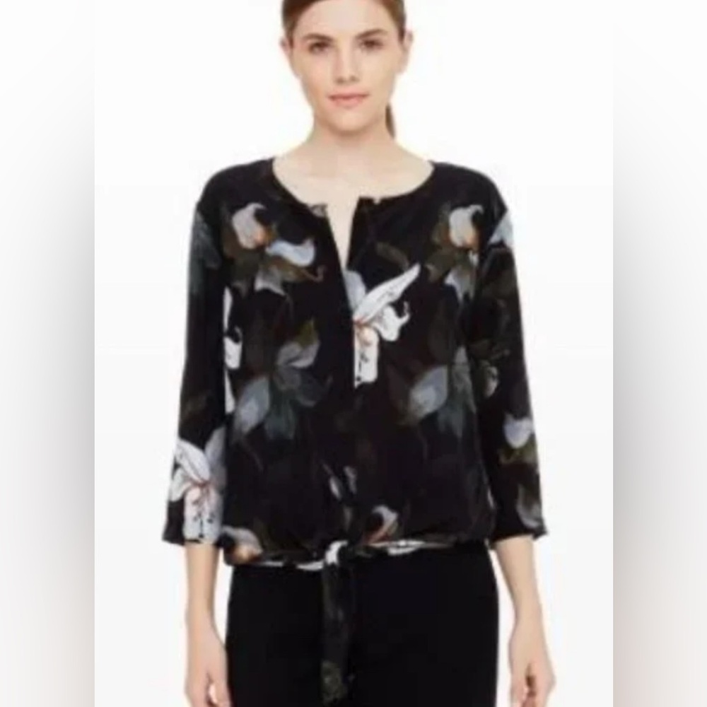Club Monaco Silk Tie—front Blouse